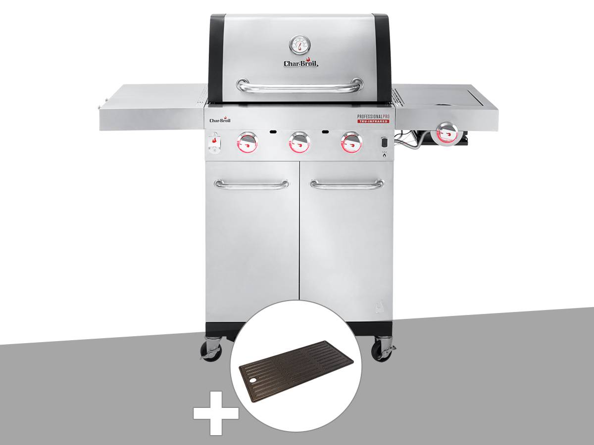 Char-broil - Barbecue à gaz Professional Pro S 3 + Plancha - Char-Broil - Imagen 1
