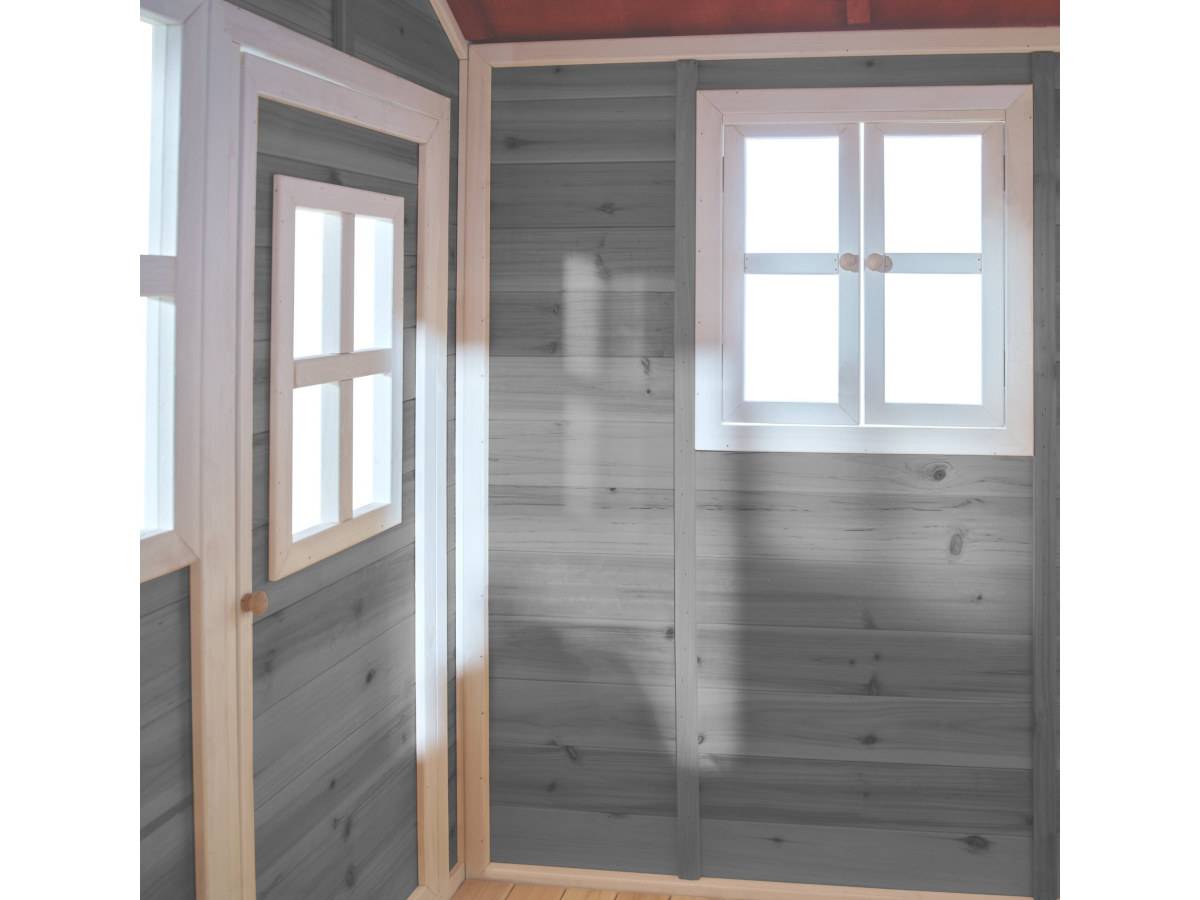 Exit Toys - Maisonnette en bois pour enfants Loft 300 Gris - Exit Toys - Imagen 4