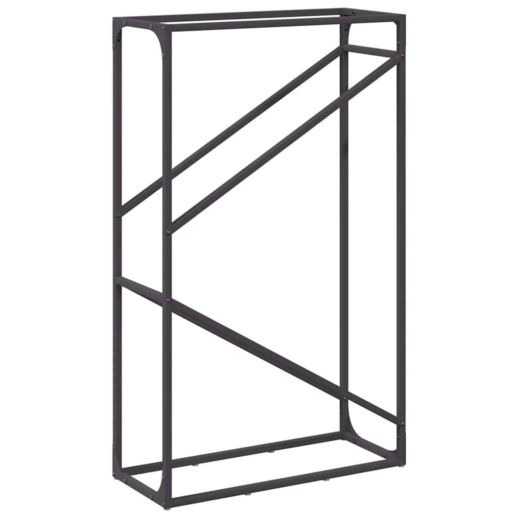 Porte-bûches vertical acier pour cheminée intérieur Noir 60x100 cm – ComfortXL Outdoor Living - Image 7