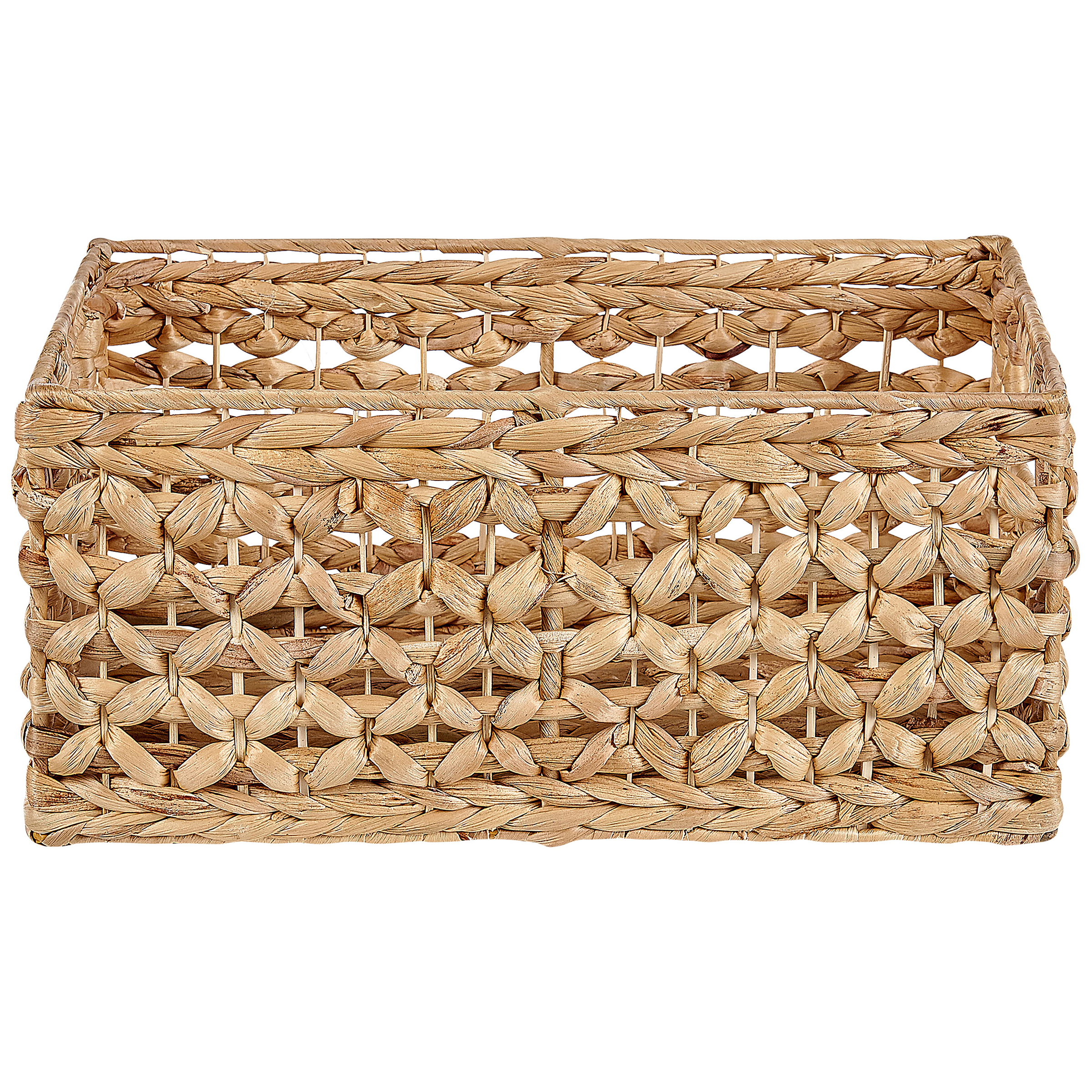 Beliani - Paniers Naturels en Jacinthe d'Eau avec Poignées Tissés Lot de 3 Accessoires de Maison Style Boho - Imagen 8