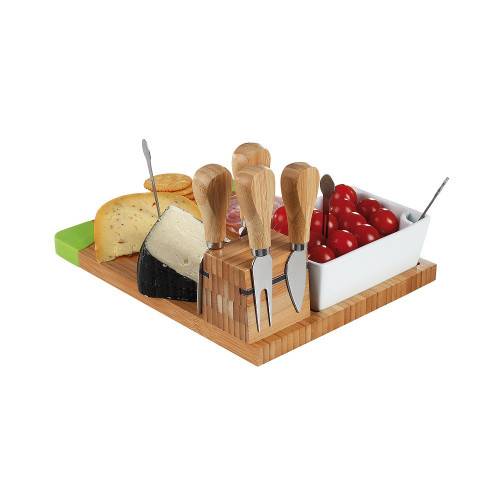 Livoo - Plateau en bambou pour apéritif et fromage 10 pièces - Image 3