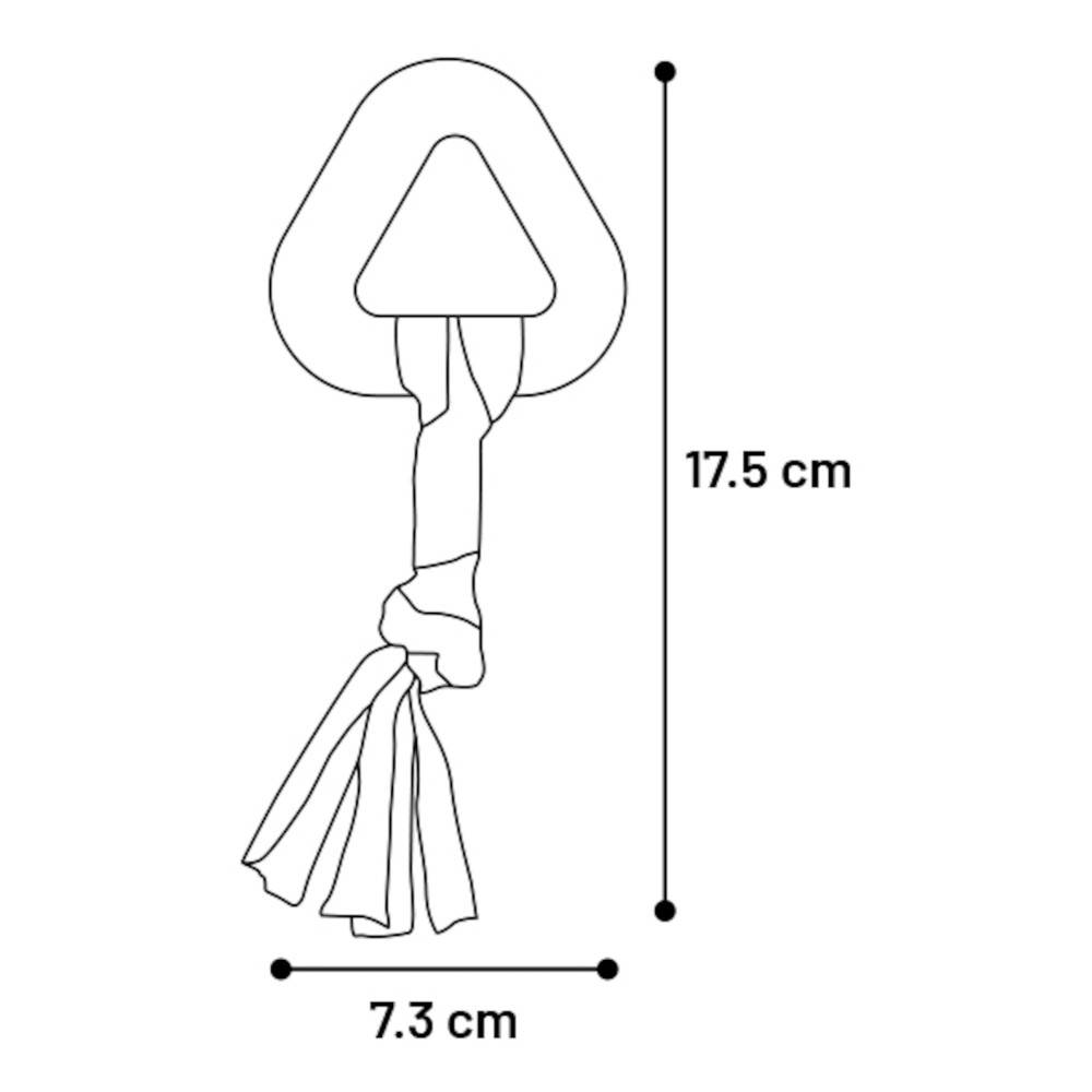 Flamingo - jeux Bunty Triangle Taupe  7.3 x 17.5 x 2 cm pour Chiot - Imagen 3