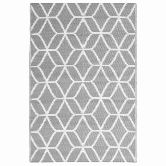 ComfortXL - Tapis de Jardin Tissé en PP Décoratif pour Salon de Jardin Gris 140x200 cm – ComfortXL Outdoor Living - Image 2