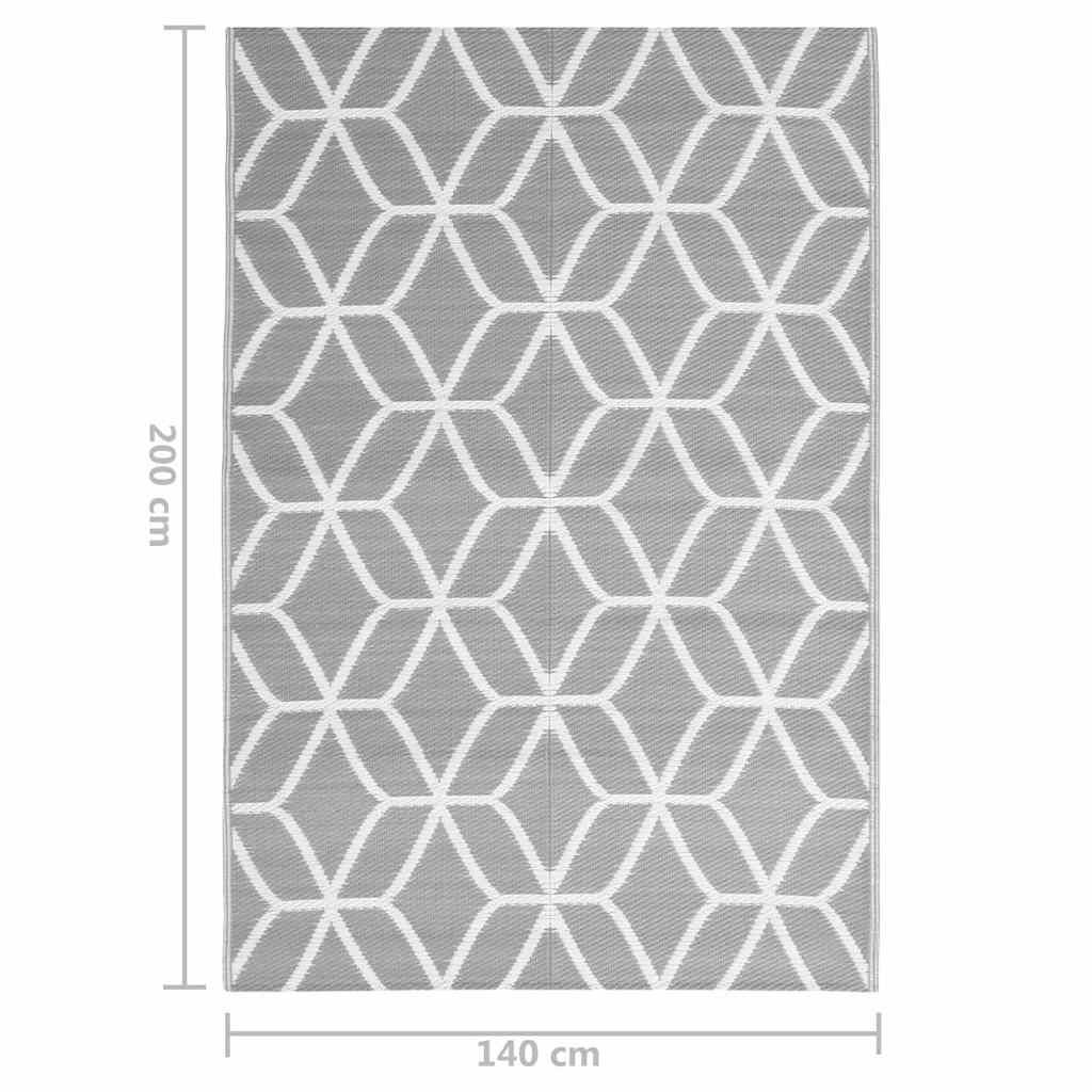 ComfortXL - Tapis de Jardin Tissé en PP Décoratif pour Salon de Jardin Gris 140x200 cm – ComfortXL Outdoor Living - Image 7