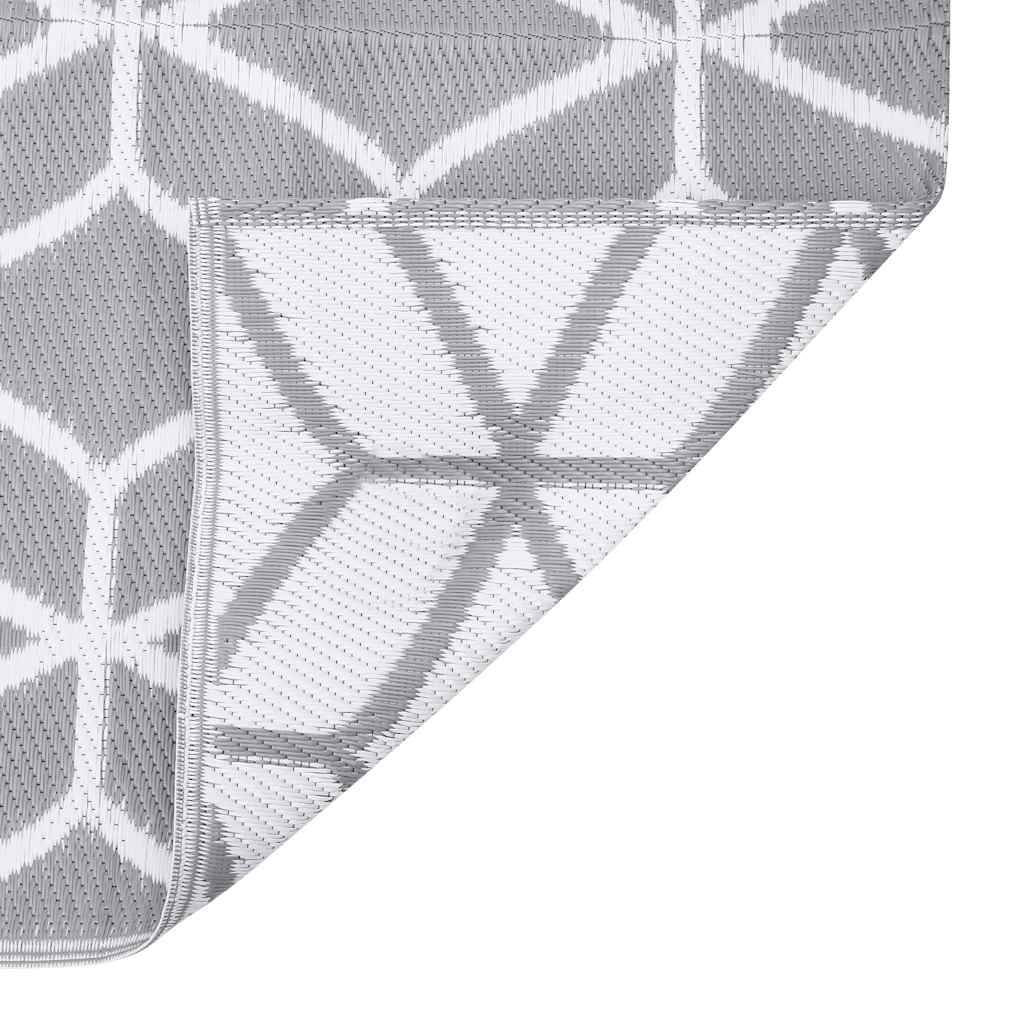 ComfortXL - Tapis de Jardin Tissé en PP Décoratif pour Salon de Jardin Gris 140x200 cm – ComfortXL Outdoor Living - Image 4