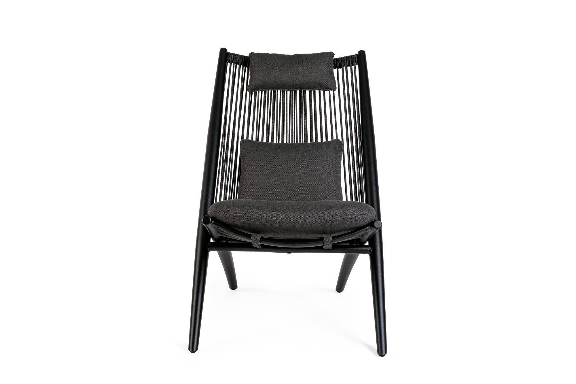 Autre - Chiliennes de jardin lounge design en métal (lot de 2) - BELLE ILE - Imagen 6