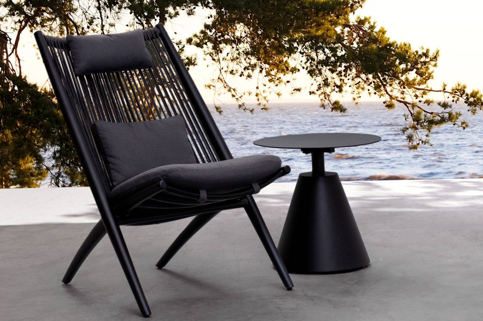 Autre - Chiliennes de jardin lounge design en métal (lot de 2) - BELLE ILE - Imagen 2