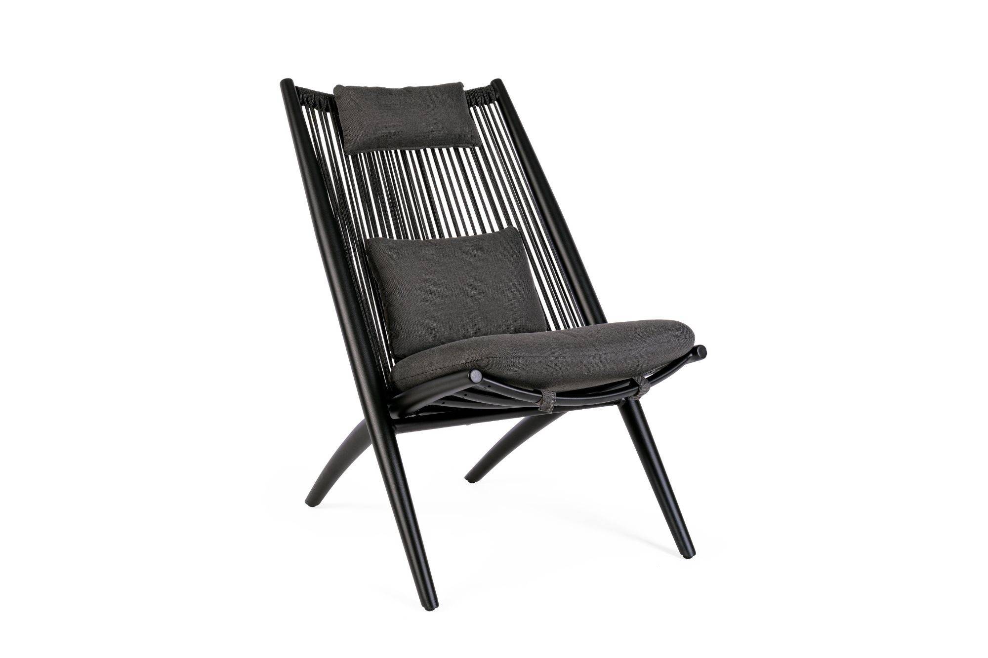 Autre - Chiliennes de jardin lounge design en métal (lot de 2) - BELLE ILE - Imagen 5