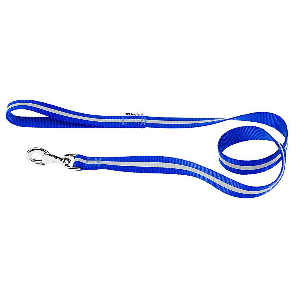 Ferplast - Laisse Réfléchissante CLUB REFLEX G15/120 pour Chiens, idéale pour les promenades en soirée