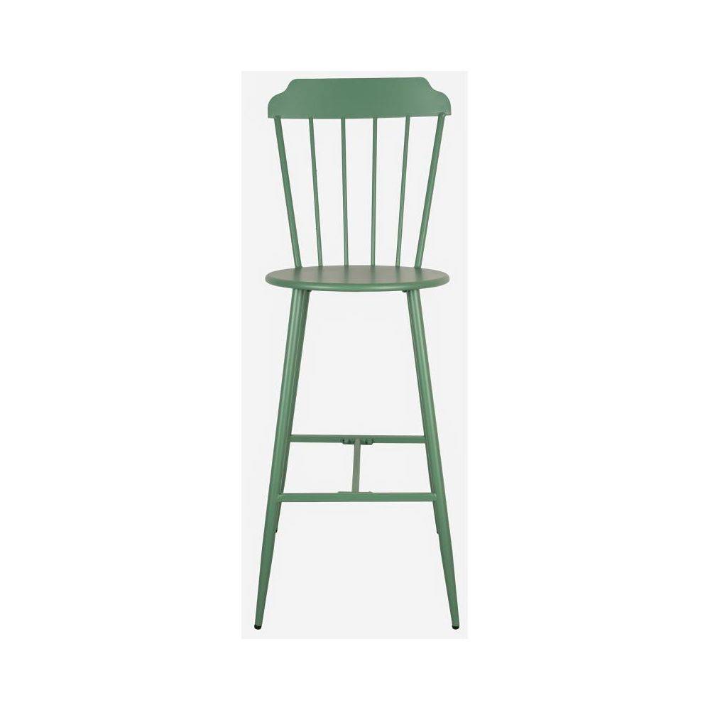 Aubry Gaspard - Chaise bar en métal laqué -Samos (Lot de 2) - Imagen 4