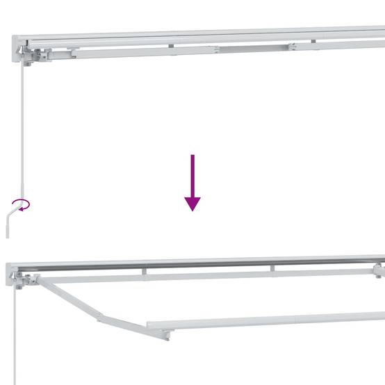 Store manuel avec LEDs Vert et jaune 3,5 x 2,5 m, 3420608 - PANGIVO - Image 9