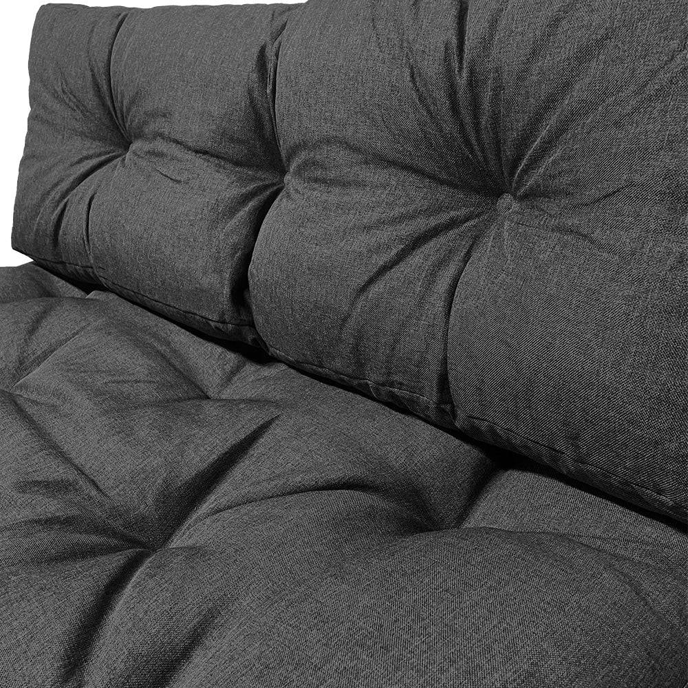 Lot de 2 Coussins pour palettes en bois gris - Image 5
