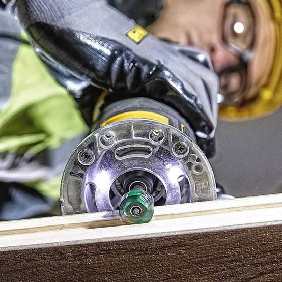 Affleureuse-défonceuse XR 18V - DEWALT - 2 batteries 18V 5.0Ah - chargeur - accessoires - Tstak - DCW604P2-QW - Image 3