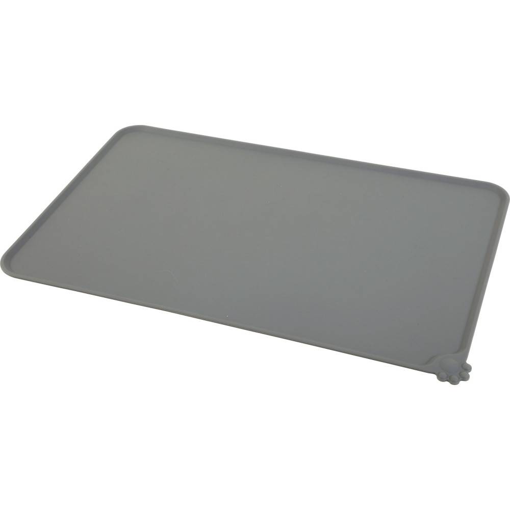 Zolux - Alfombrilla de silicona gris L 55 x 39 cm para perro - Imagen 2