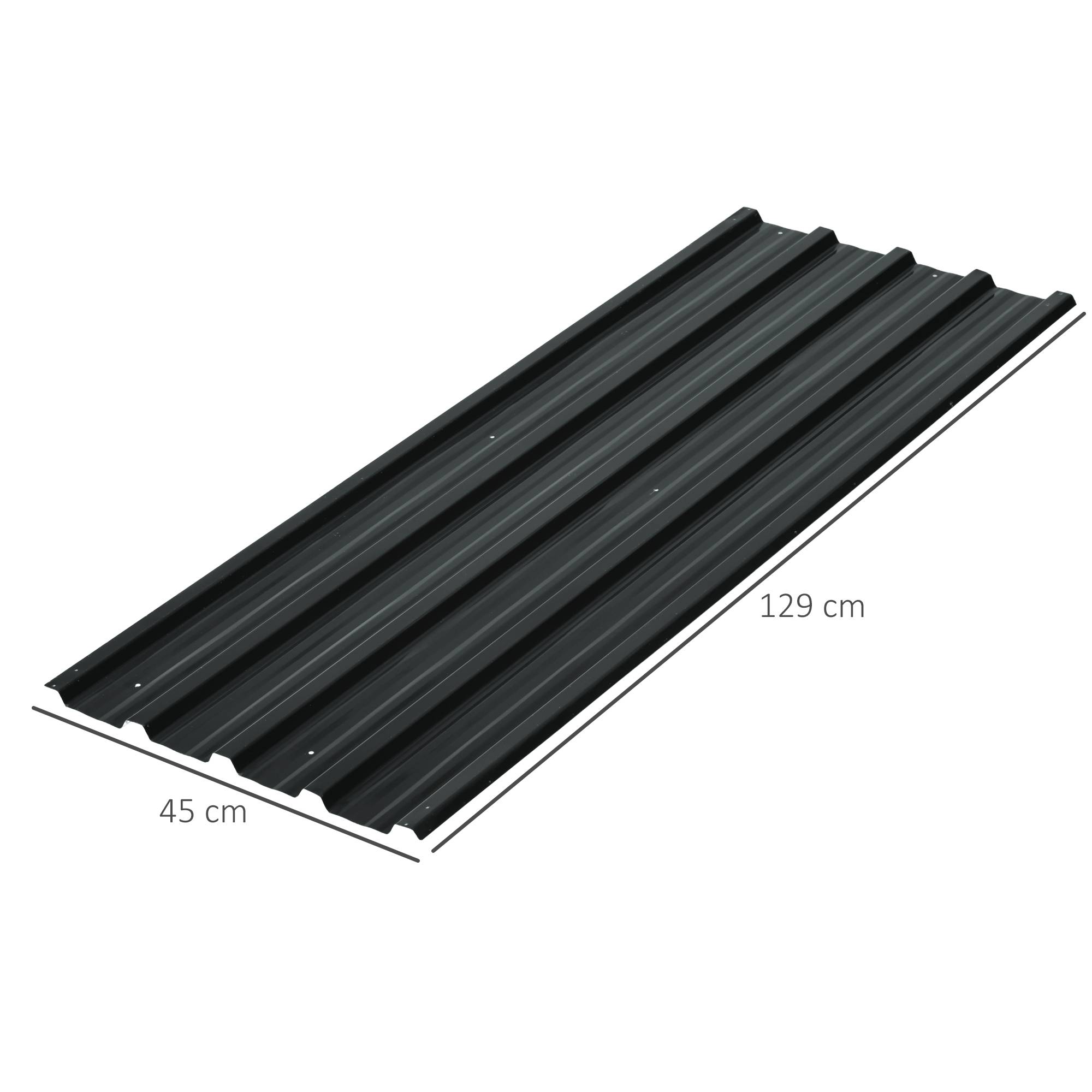 PANGIVO - Panneaux pour abri de jardin acier galvanisé anthracite 129 x 45 x 0,03 cm - PANGIVO - Image 5