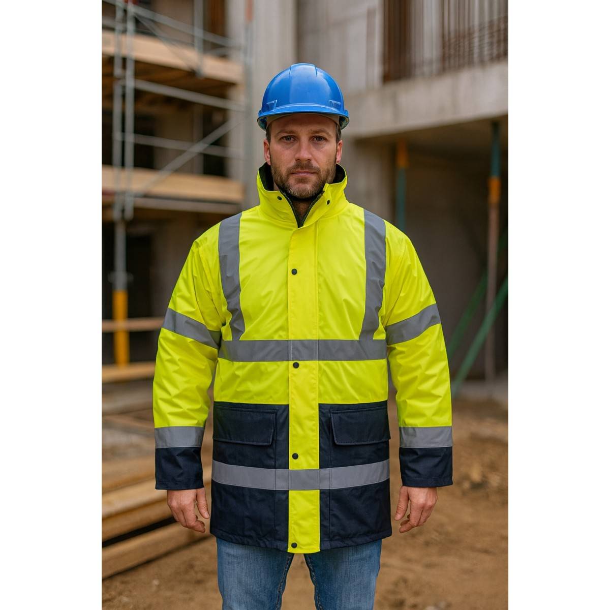 Vito - Veste jaune FLUO Taille XXL Parka avec Bande réfléchissante haute visibilité 100% polyester VITO - Imagen 2