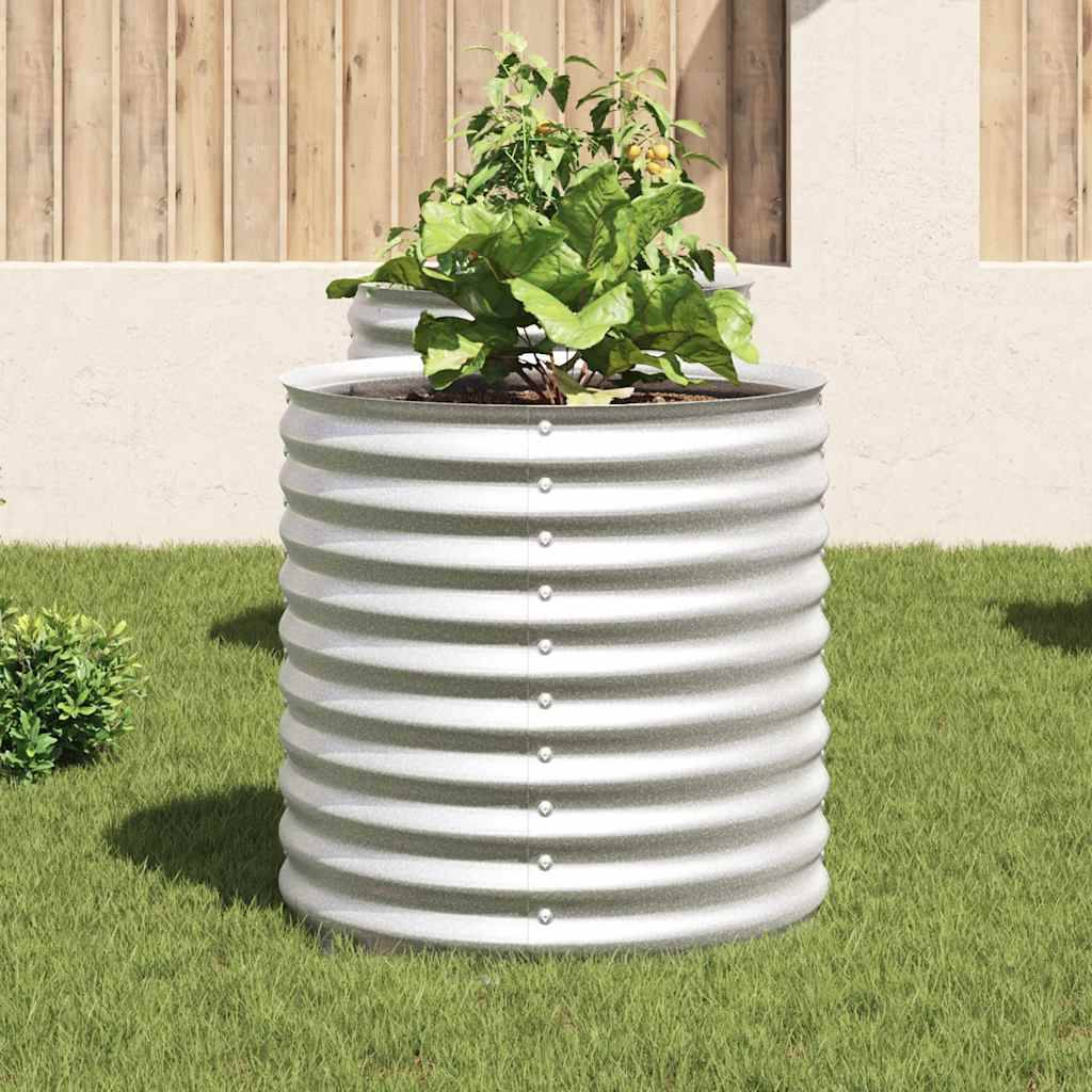 ComfortXL - Carré potager haut 80x80x81 cm en Acier galvanisé pour jardin Gris – ComfortXL Outdoor Living - Image 3