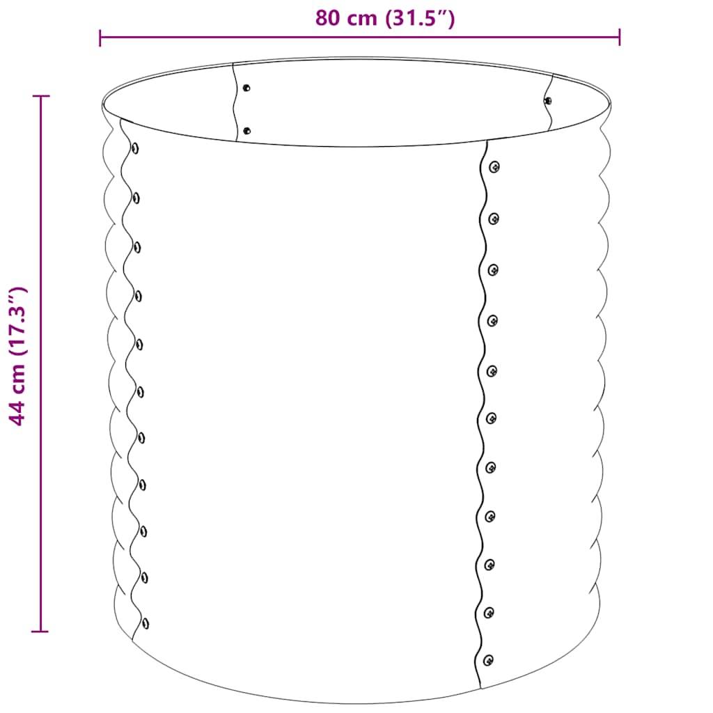 ComfortXL - Carré potager haut 80x80x81 cm en Acier galvanisé pour jardin Gris – ComfortXL Outdoor Living - Image 8