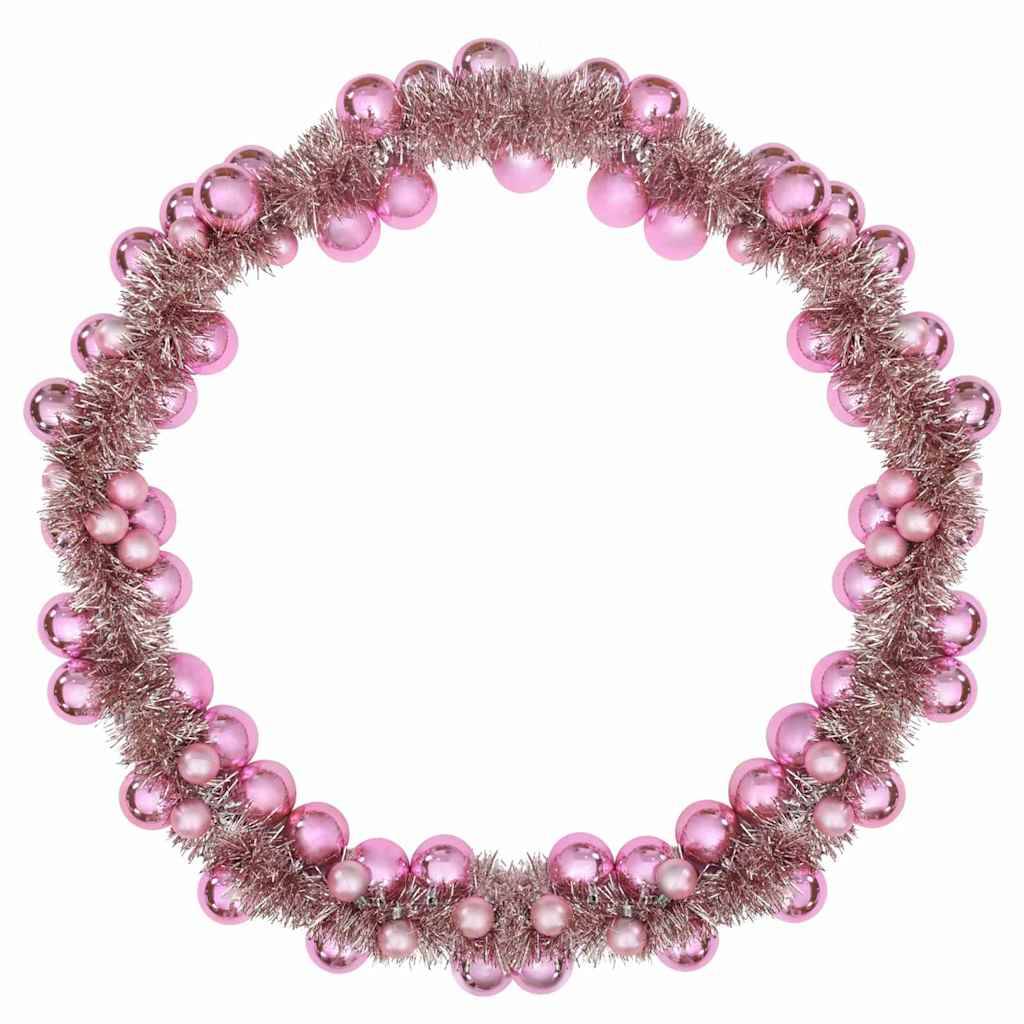 Vidaxl - Guirlande de Boules de Noël Rose 186 cm Polystyrène vidaXL 42019690 - Image 6