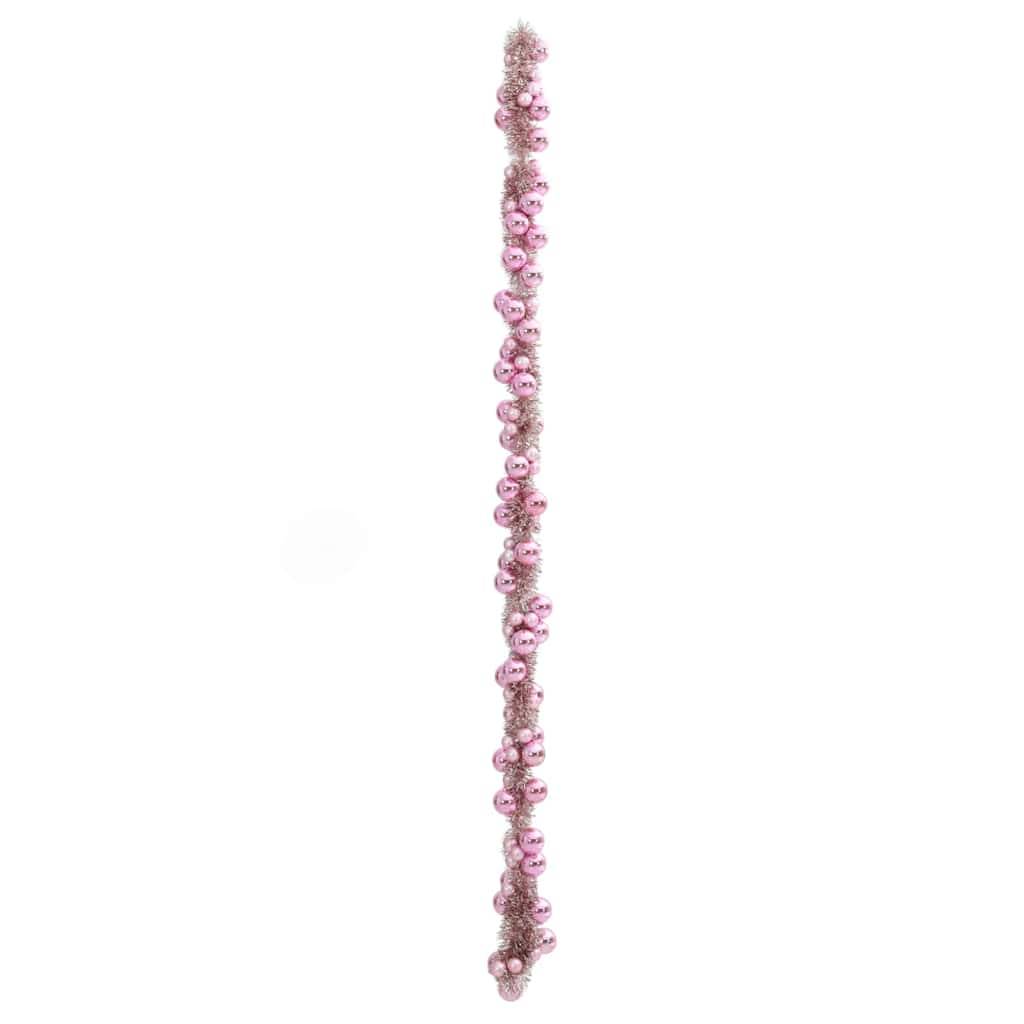 Vidaxl - Guirlande de Boules de Noël Rose 186 cm Polystyrène vidaXL 42019690 - Image 5