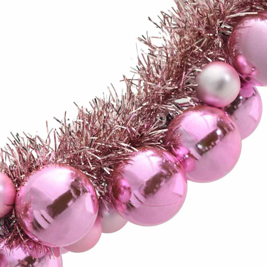 Vidaxl - Guirlande de Boules de Noël Rose 186 cm Polystyrène vidaXL 42019690 - Image 7
