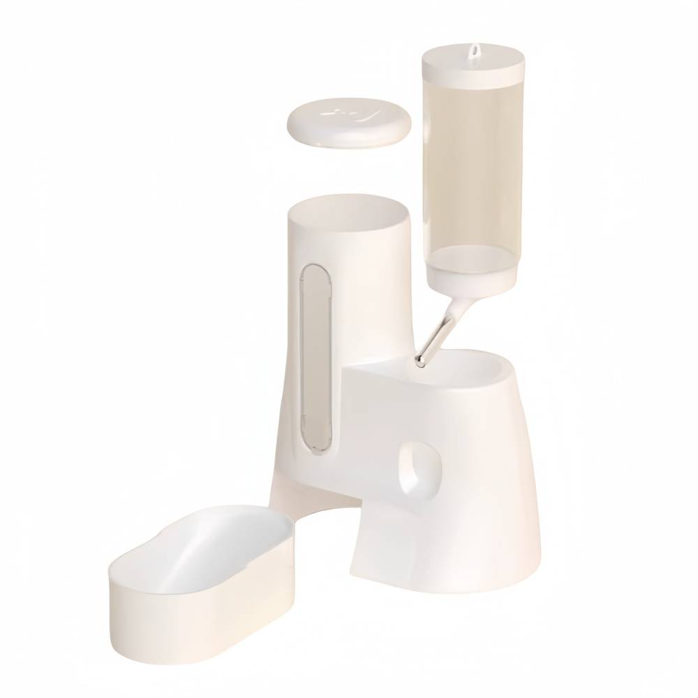 IntiMeg - Mangeoire automatique pour petits animaux Blanc IntiMeg - Image 3