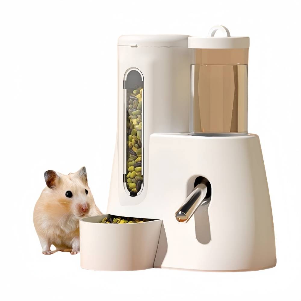 IntiMeg - Mangeoire automatique pour petits animaux Blanc IntiMeg - Image 1