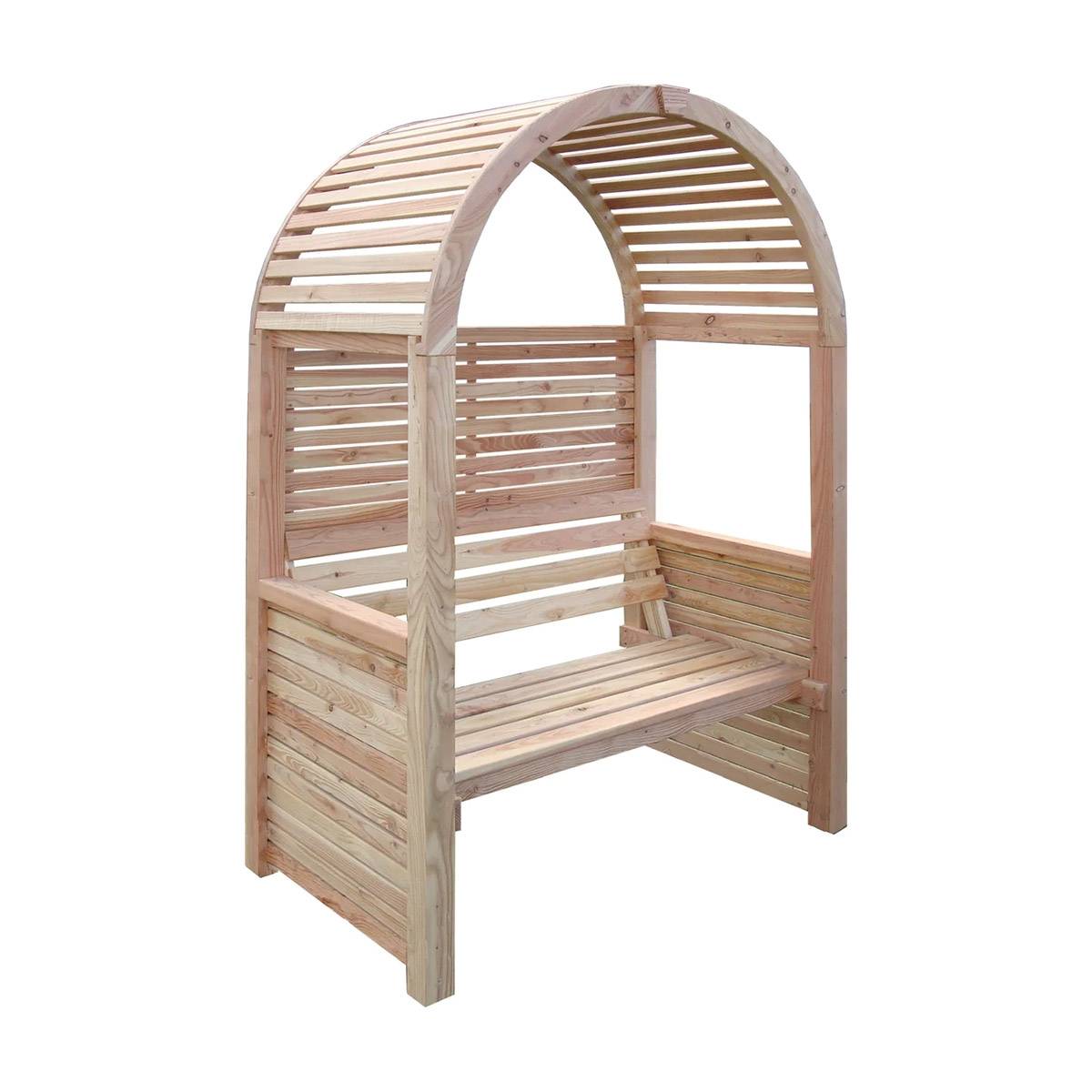 Banc de jardin avec arche en bois - Cémonjardin - Image 1