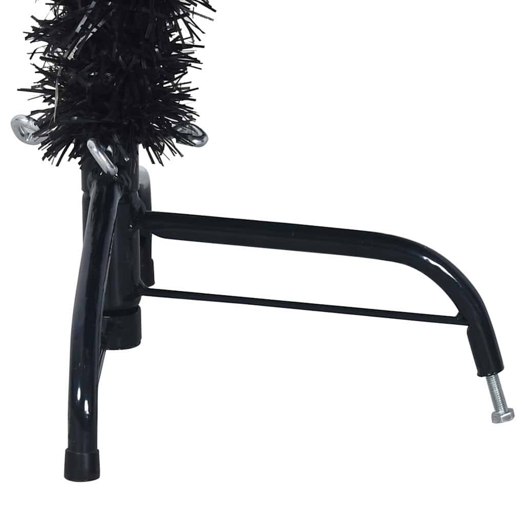 Vidaxl - Demi sapin de Noël artificiel avec support Noir 150 cm PVC vidaXL 344676 - Image 10