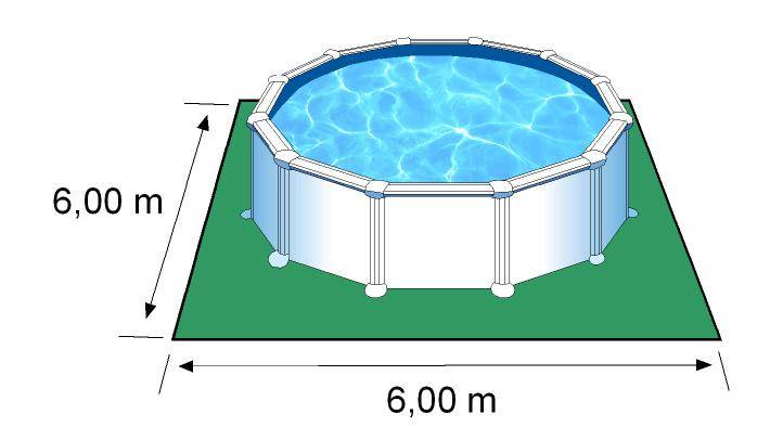 Gre Pools - Piscine ronde acier Ø5,70m x H: 1,32m - Filtration à sable - Image 4