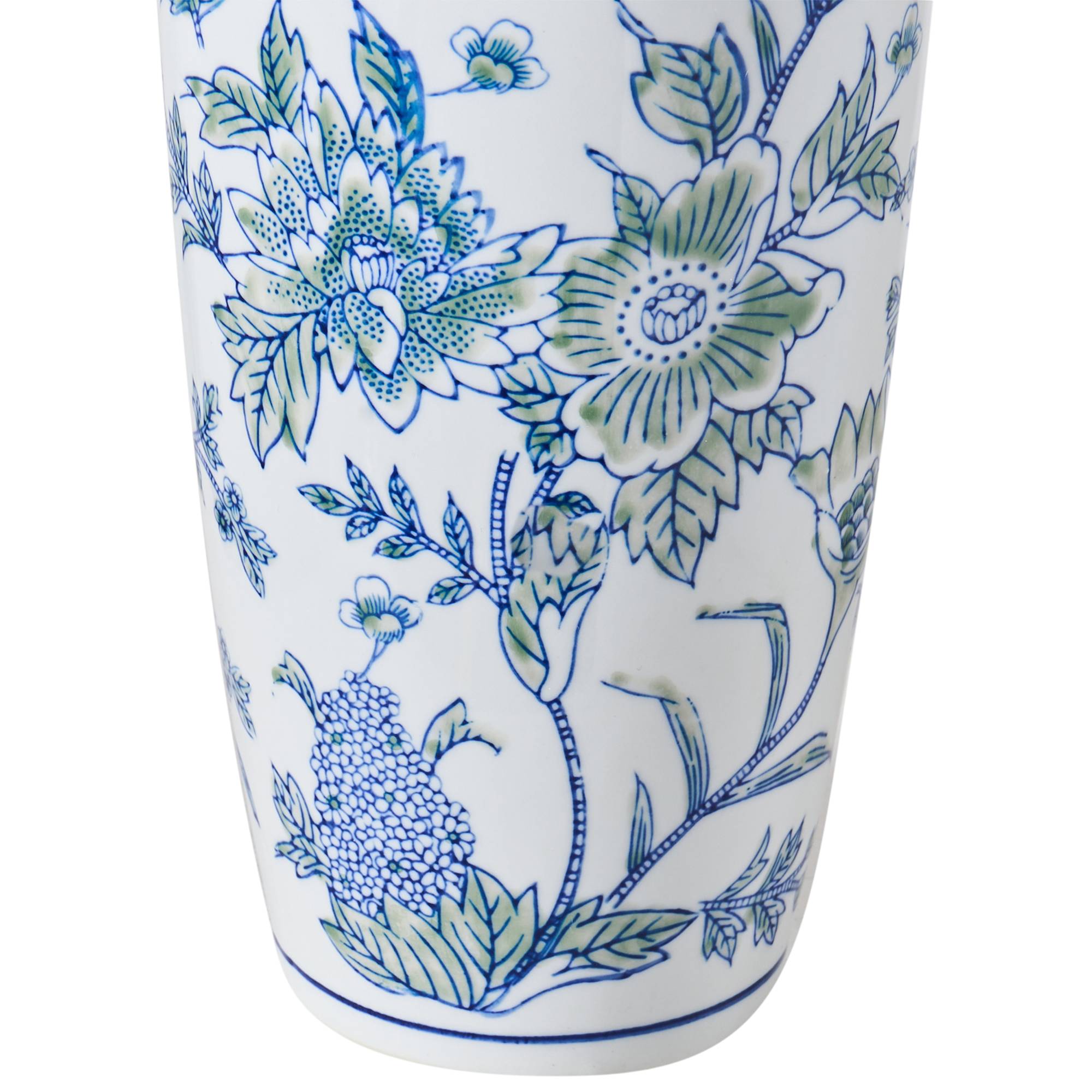 Beliani - Vase à fleurs Porcelaine Blanc/bleu GUADIX - 13x13x35- Beliani - Image 5