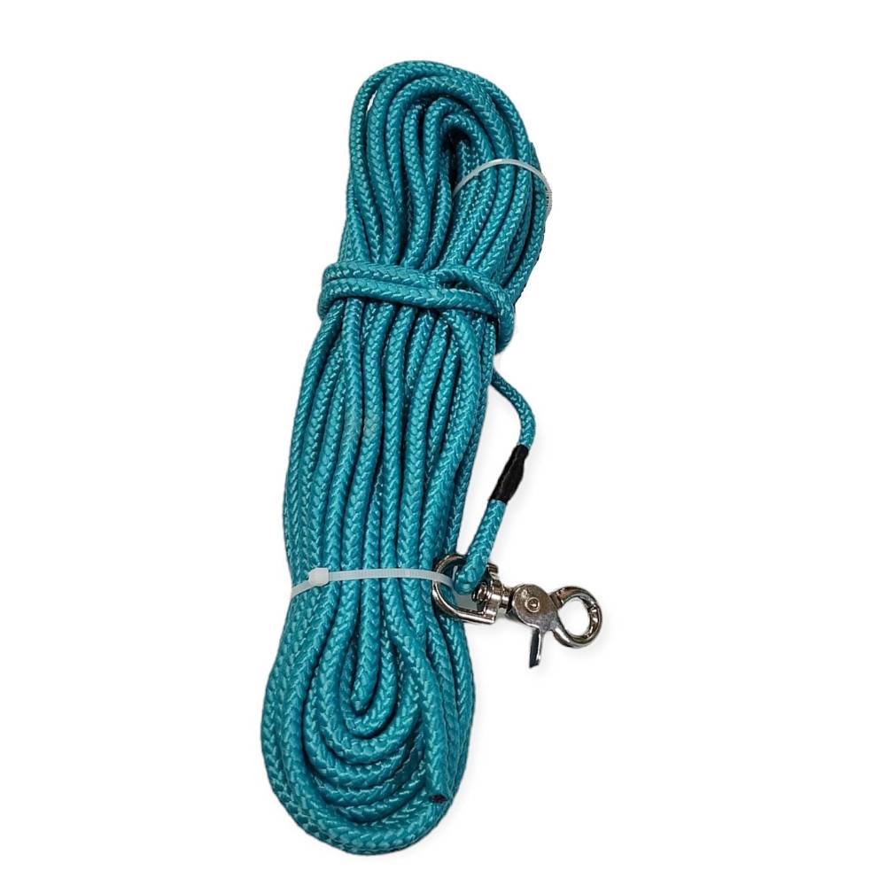 Trixie - Trixie - Laisse à pister, ø 6 mm x 15 M, verte ronde sans dragonne pour chien - Imagen 3