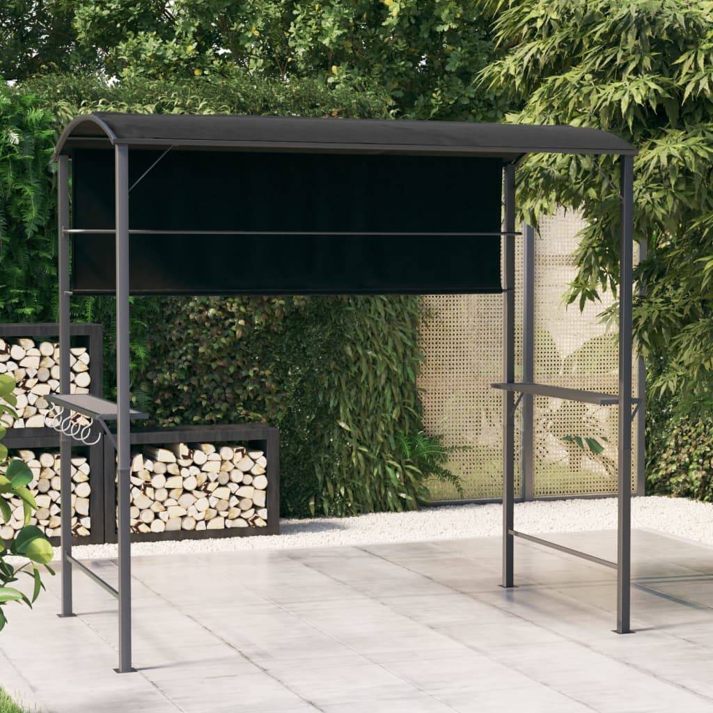 ComfortXL - Tonnelle de Barbecue Métal Abri pour Grillade Extérieur Robuste Anthracite 2.2x1.1 m – ComfortXL Outdoor Living