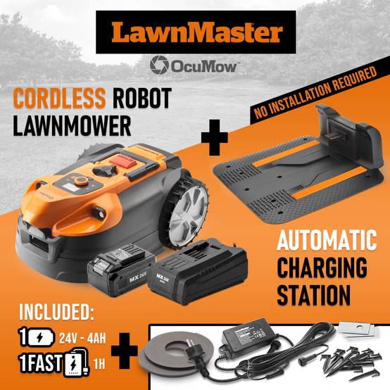 Robot tondeuse autonome 24V avec station de charge, sans fil périmétrique - Le robot le plus simple du marché - Image 2