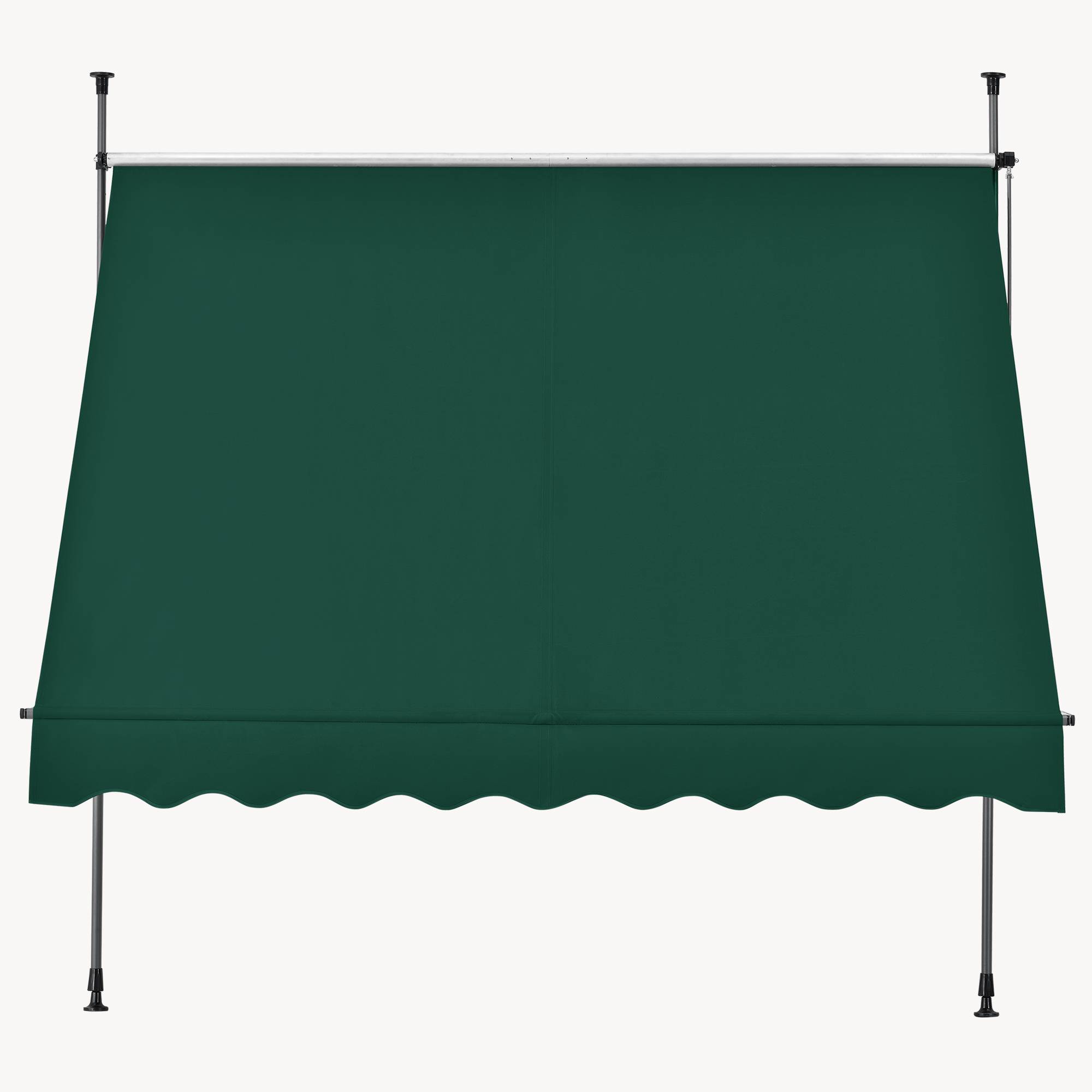 Pro.Tec - Store Banne Téléscopique Acier Polyester 150 x 120 x 220-309 cm Vert Foncé [pro.tec] - Imagen 8
