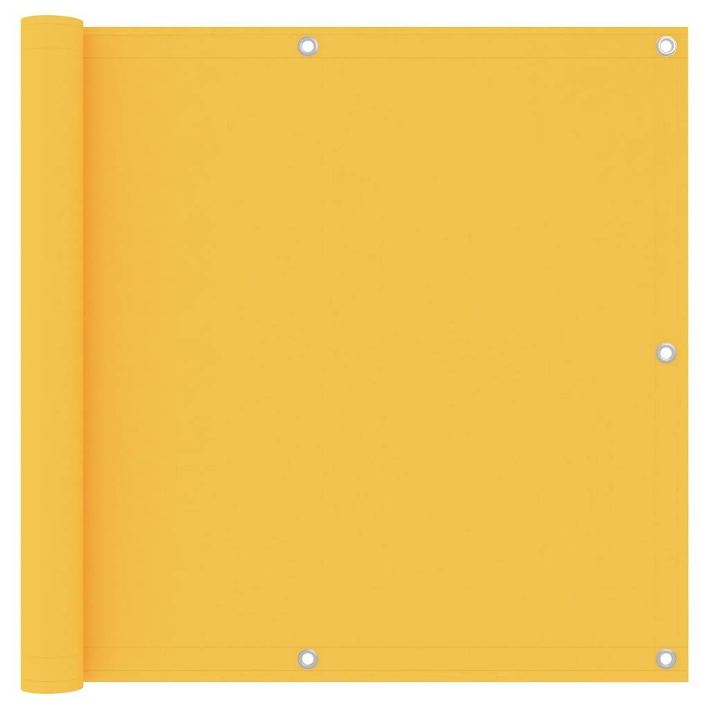 Helloshop26 - Écran de balcon brise pare vue protection confidentialité 90 x 300 cm tissu oxford jaune - Imagen 1