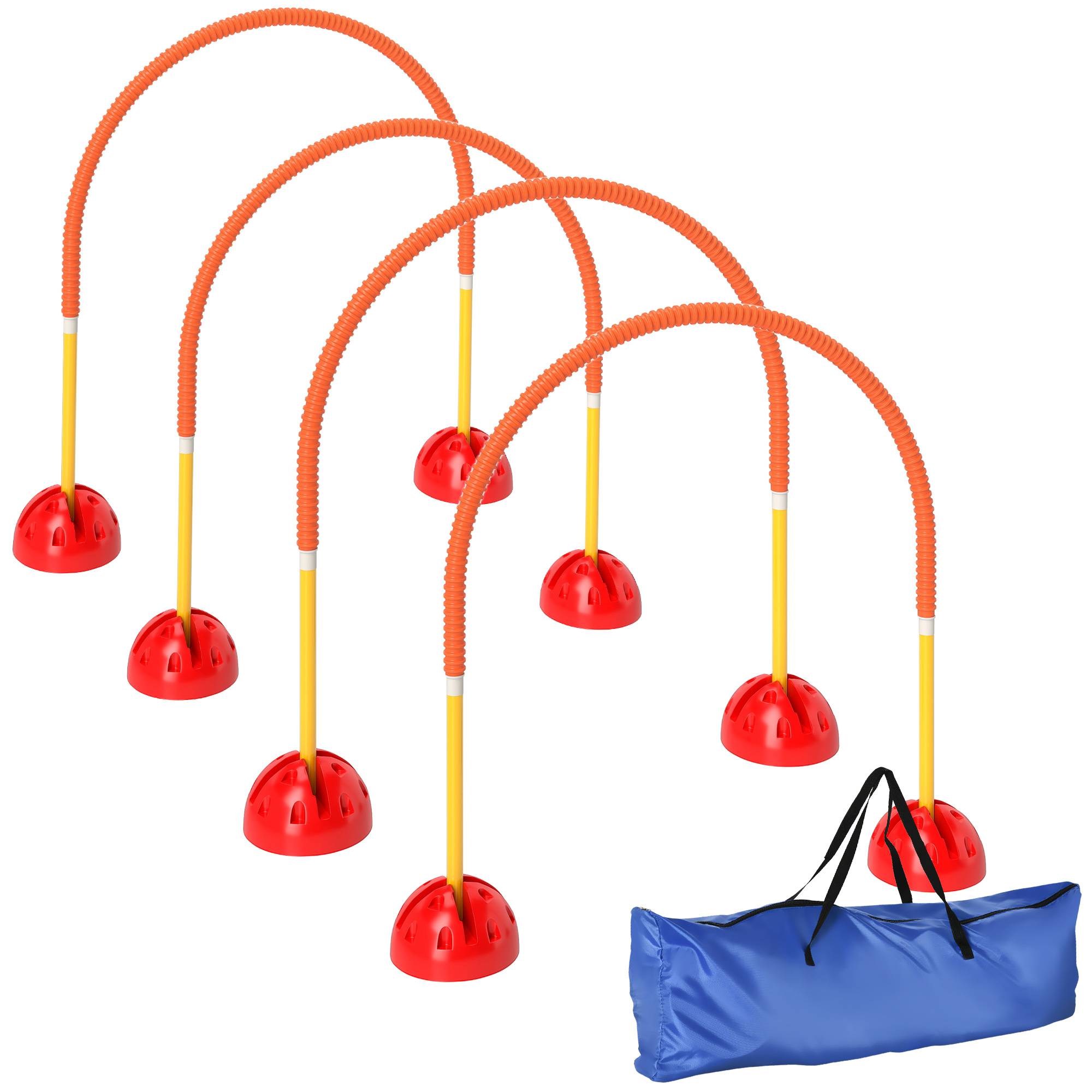 Kit d'agilité pour chien plastique orange 100 x 19.5 x 95 cm - PANGIVO - Image 1