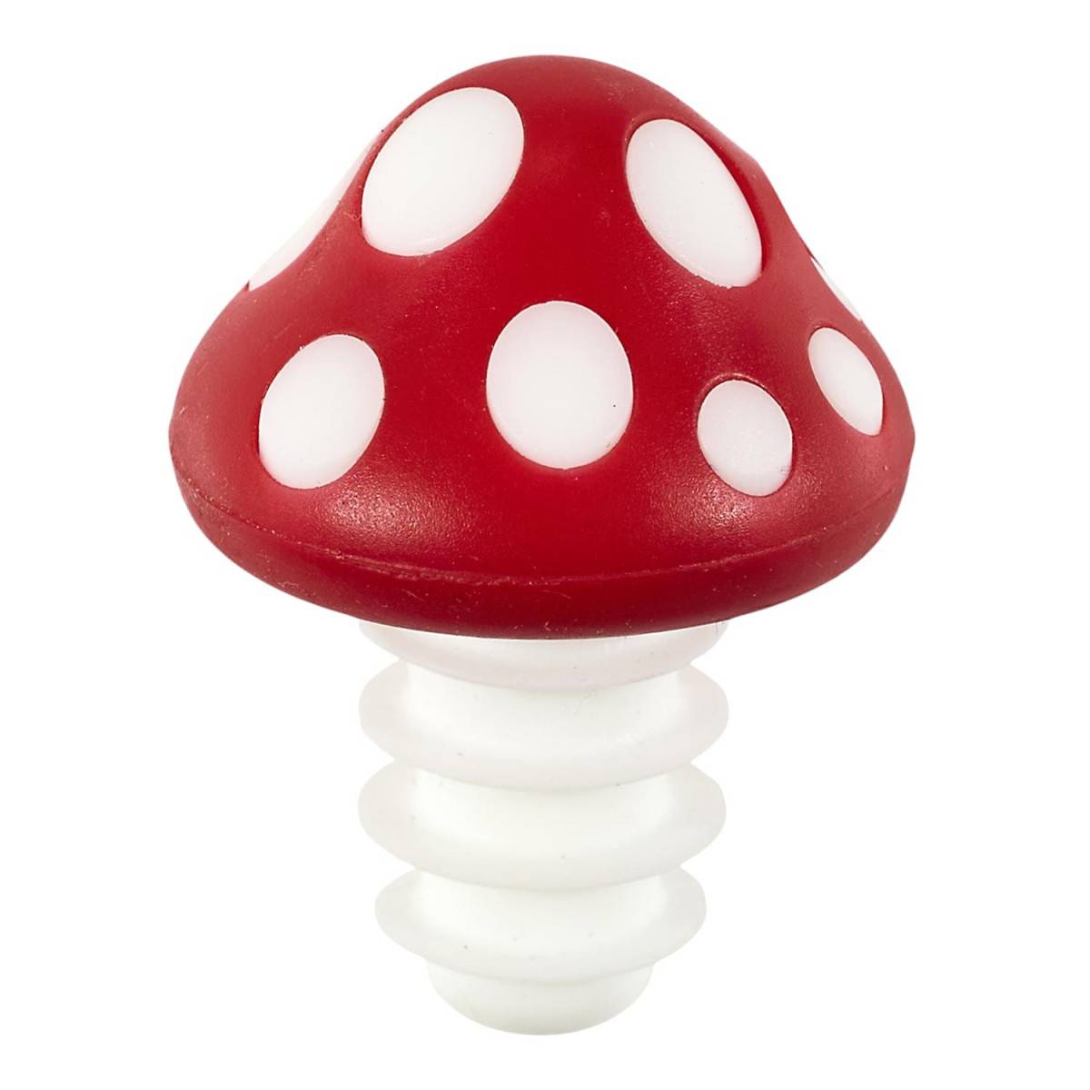 Cook Concept - Bouchon de Bouteille en Silicone "Champignon" 5cm Rouge
