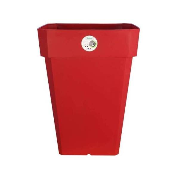 Riviera - Riviera Pot Carré Soleilla En Plastique 39x39x53cm - 49l - Rouge - Imagen 2