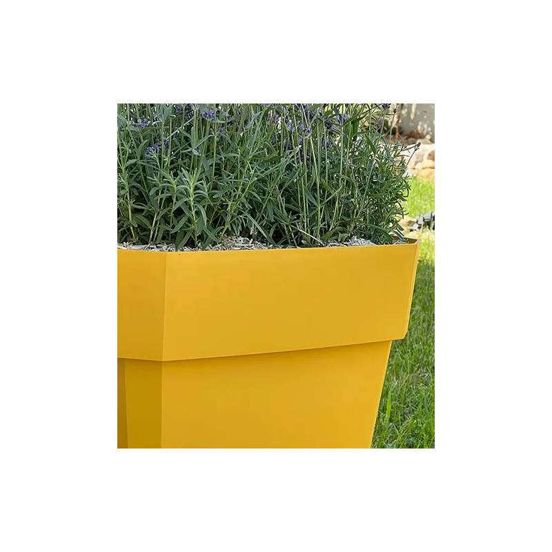 Riviera - Riviera Pot Carré Soleilla En Plastique 39x39x53cm - 49l - Rouge - Imagen 3
