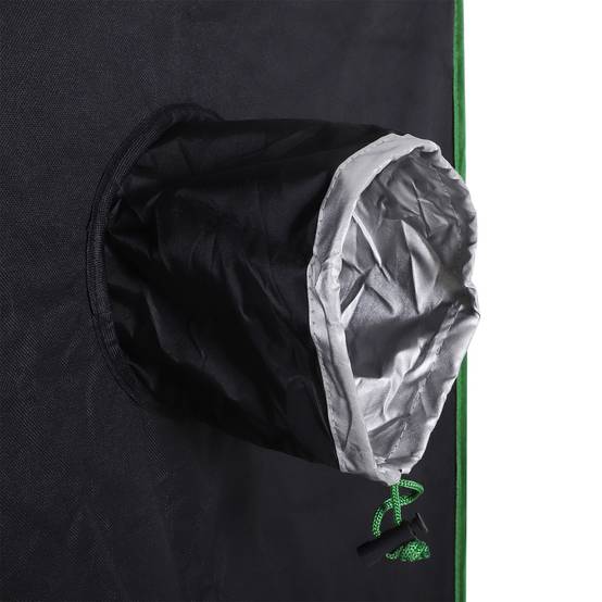 Sans Marque - Tente de culture hydroponique 80x80x160 cm grow box Oxford 600D serre intérieure ventilation réglable culture plantes hydroponie indoor - Image 9