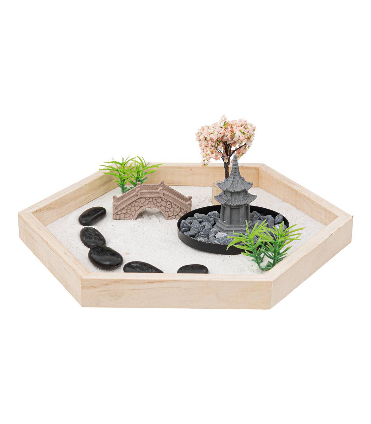 Jardin Zen avec Plateau, Tour, Pont et décorations - Imagen 1