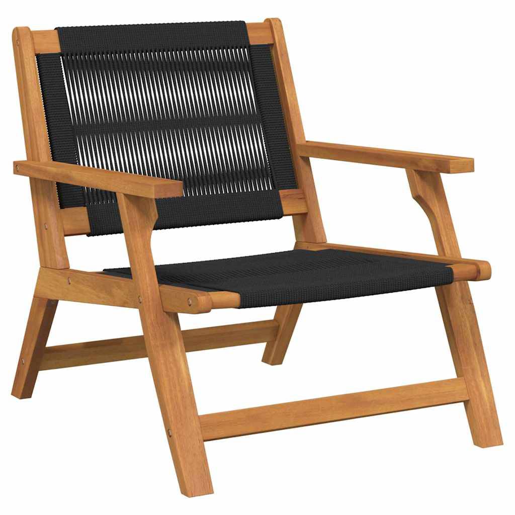 PANGIVO - Mobilier de jardin bois acacia massif noir 67 x 76 x 73 cm - PANGIVO - Image 4