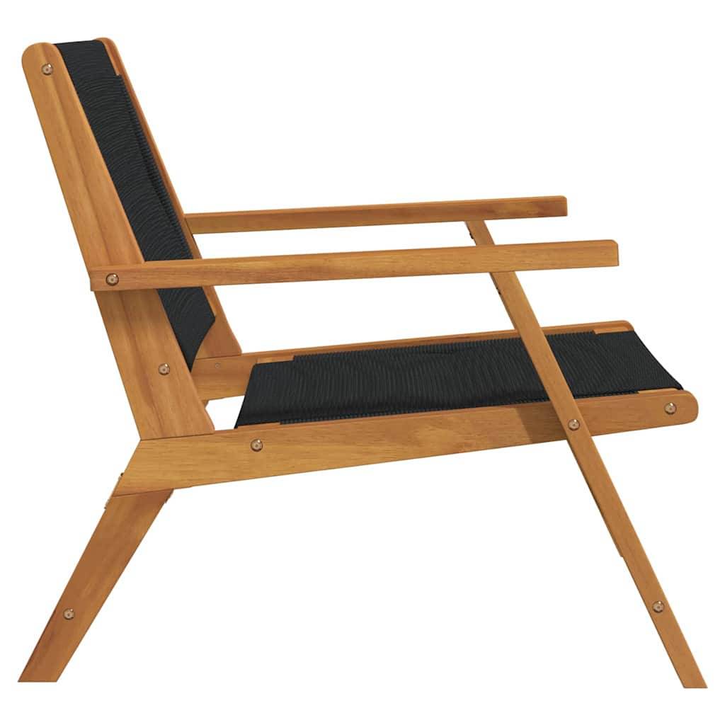 PANGIVO - Mobilier de jardin bois acacia massif noir 67 x 76 x 73 cm - PANGIVO - Image 7