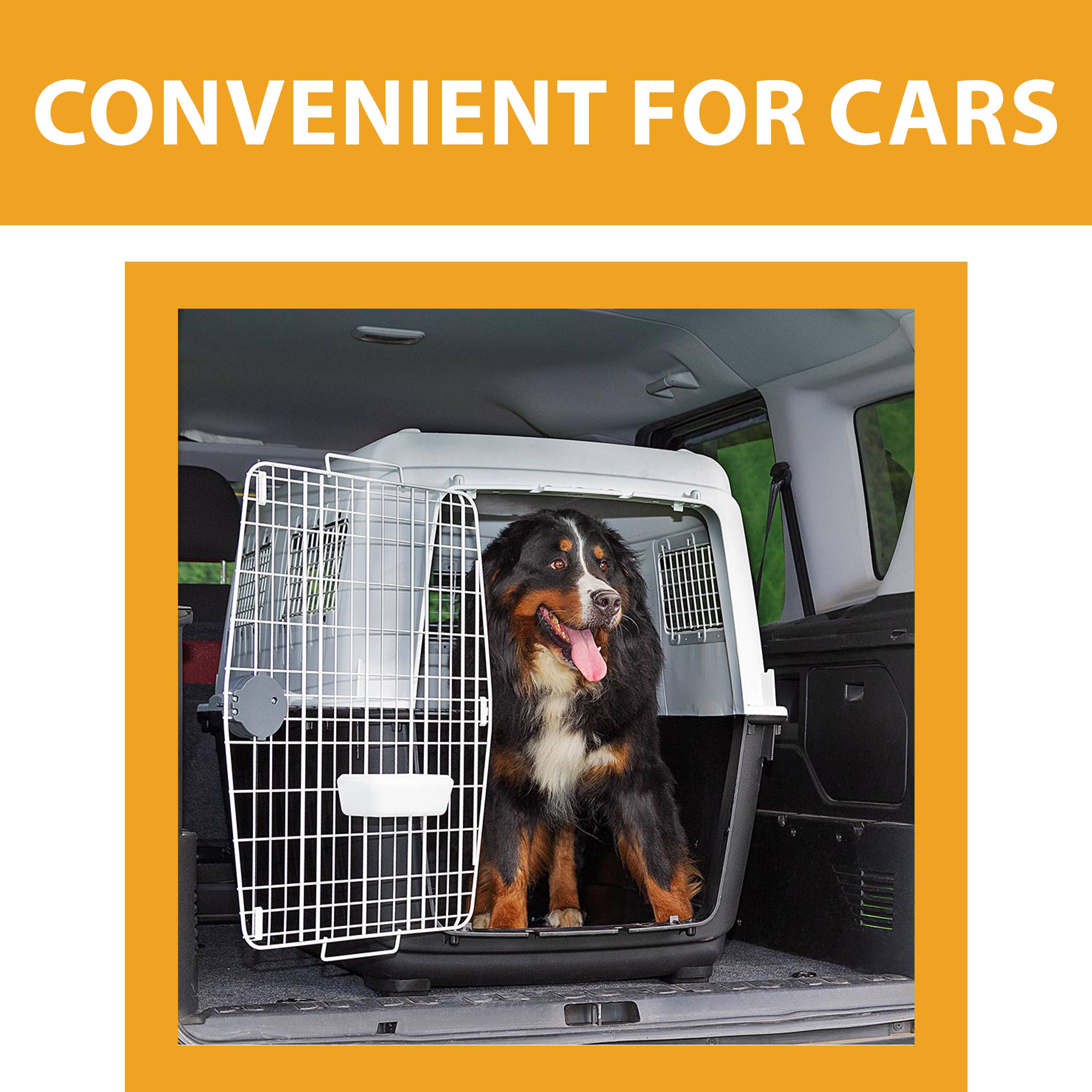 Ferplast - Transport pour Grands Chiens ATLAS 80, avec Mangeoire et Accessoires, Fermeture de sécurité, Grilles d'aération - Imagen 9