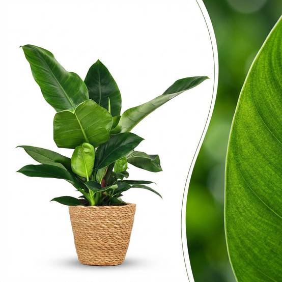 La Green Touch - Philodendron Imperial Vert - D19 H65cm - Image 4