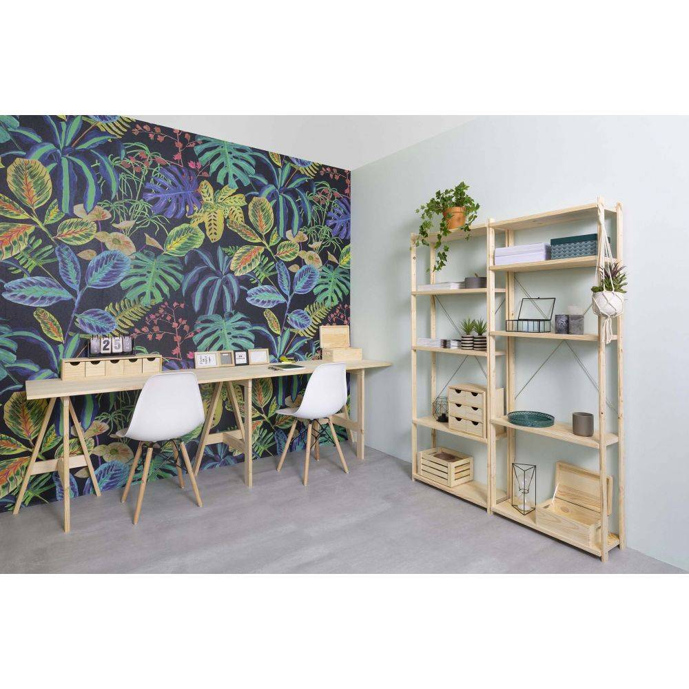 Etagère Natura 5 tablettes et montants à lattes - Imagen 2