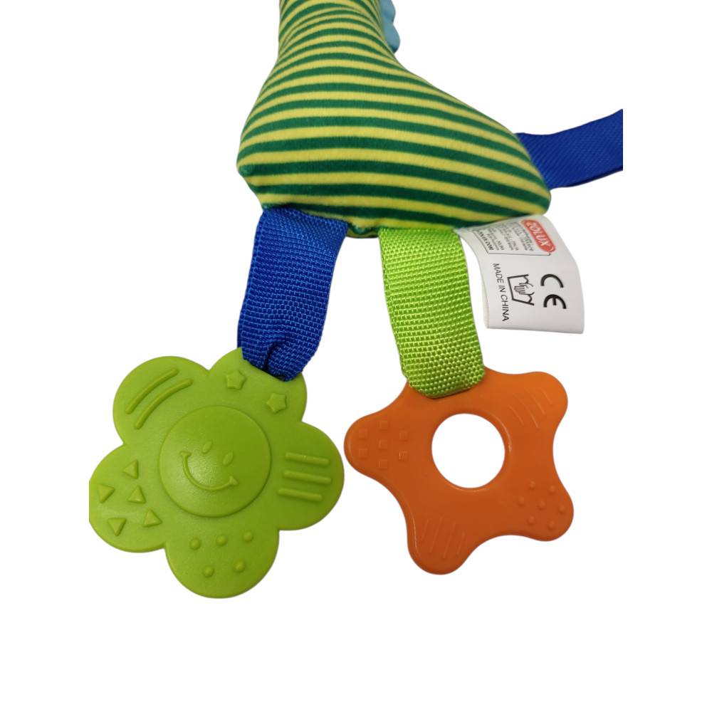 Zolux - Peluche rio girafe vert anneau à mordiller 26 cm PELUCHE pour chiots - Image 8