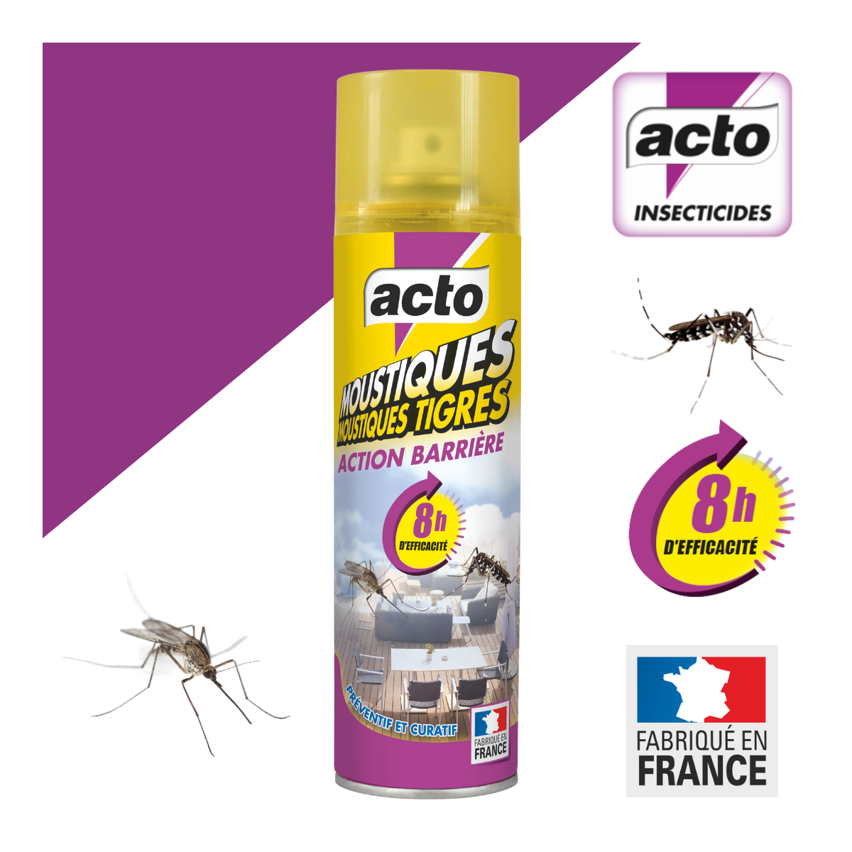 Acto - ACTO AÉROSOL BARRIÈRE MOUSTIQUES : Protection efficace contre les nuisibles - Imagen 2
