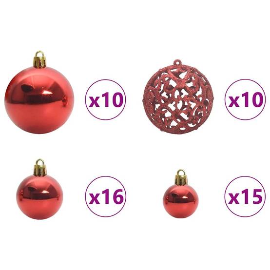 Vidaxl - Arbre de Noël artificiel slim Vert et blanc 180 cm vidaXL 3395293 - Image 9